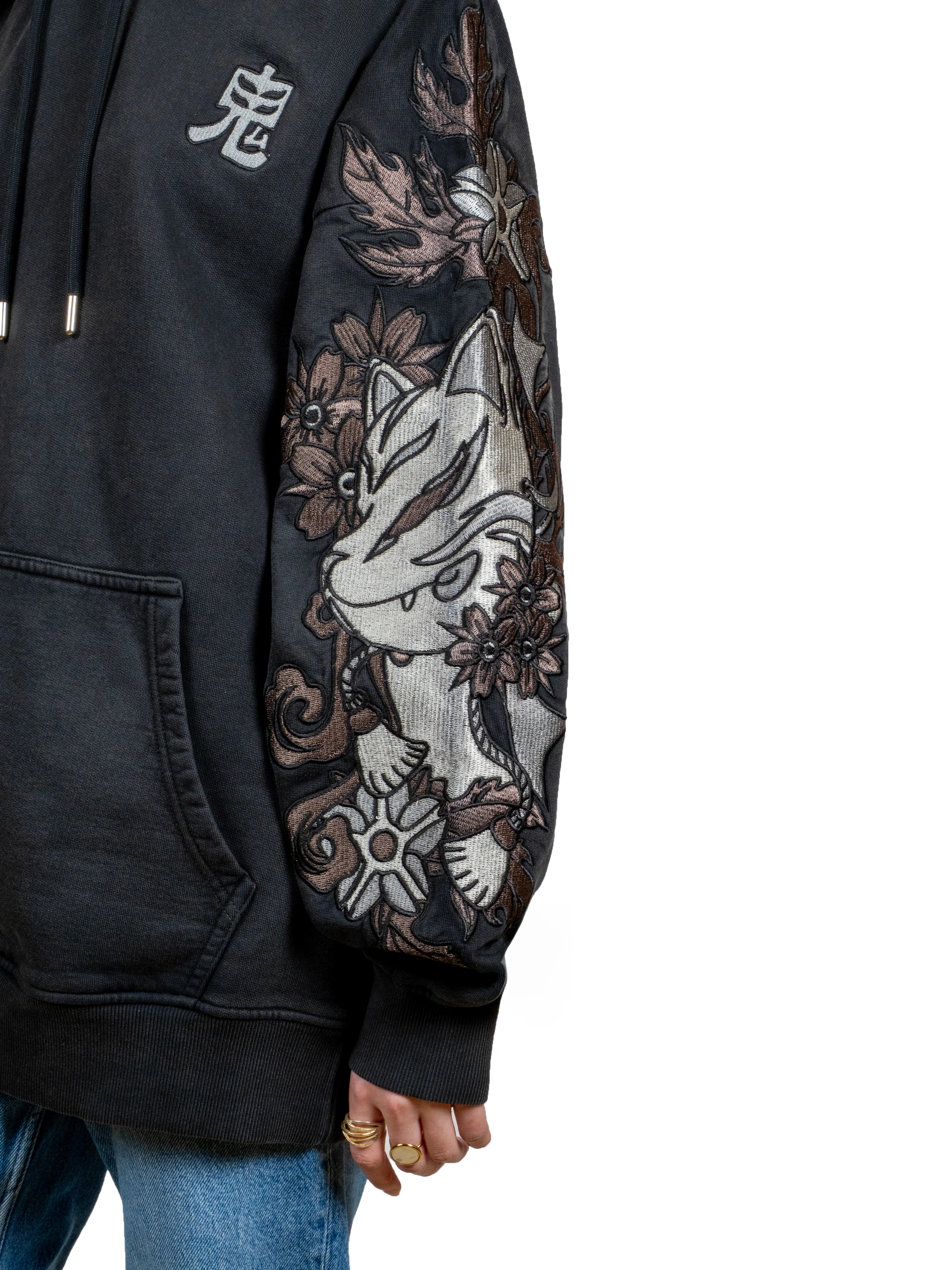 Hoodie Black Kitsune [CONCOURS VOYAGE AU JAPON - 2 PARTICIPATIONS] - Image 5