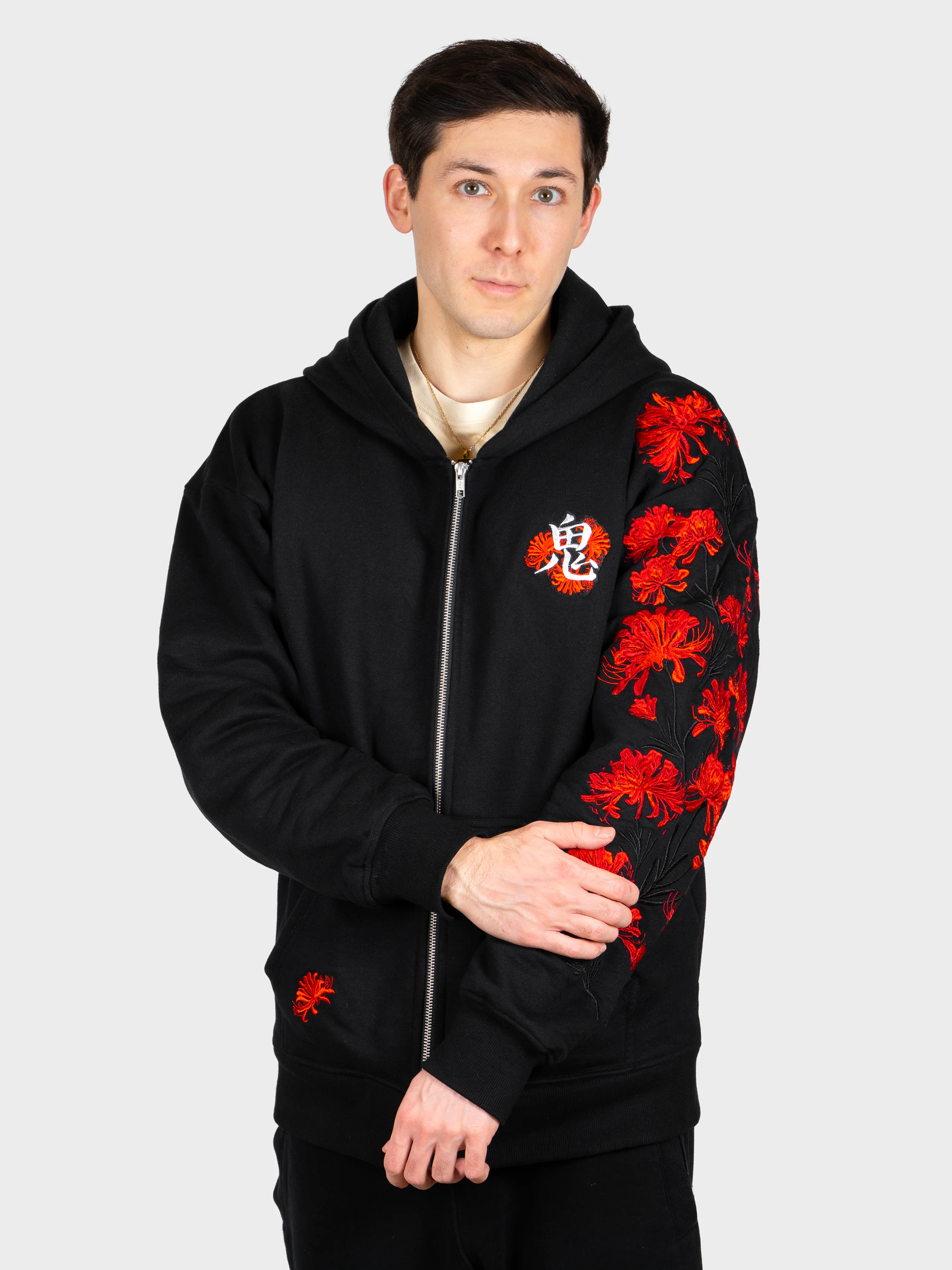 Hoodie Lycoris Rouge Zippé [CONCOURS VOYAGE AU JAPON - 2 PARTICIPATIONS] - Image 2