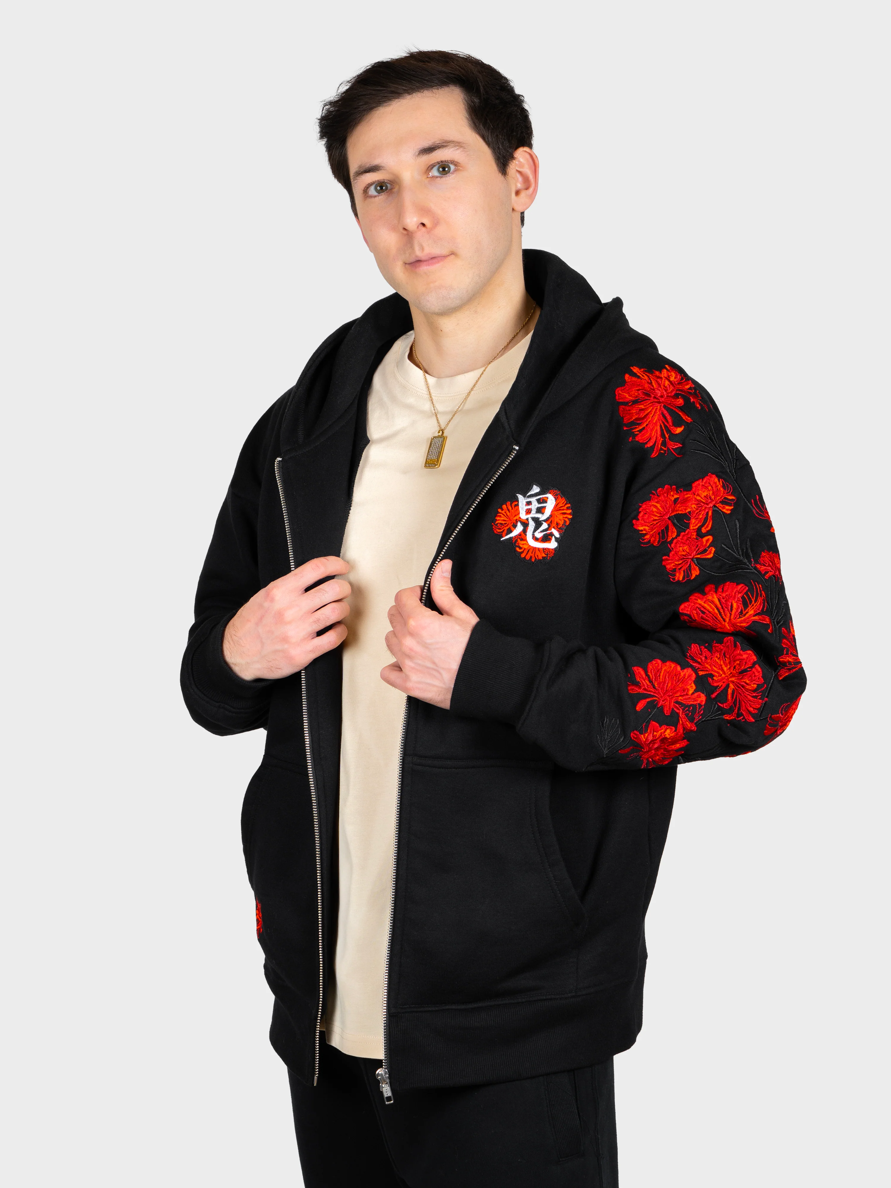 Hoodie Lycoris Rouge Zippé [CONCOURS VOYAGE AU JAPON - 2 PARTICIPATIONS] - Image 4