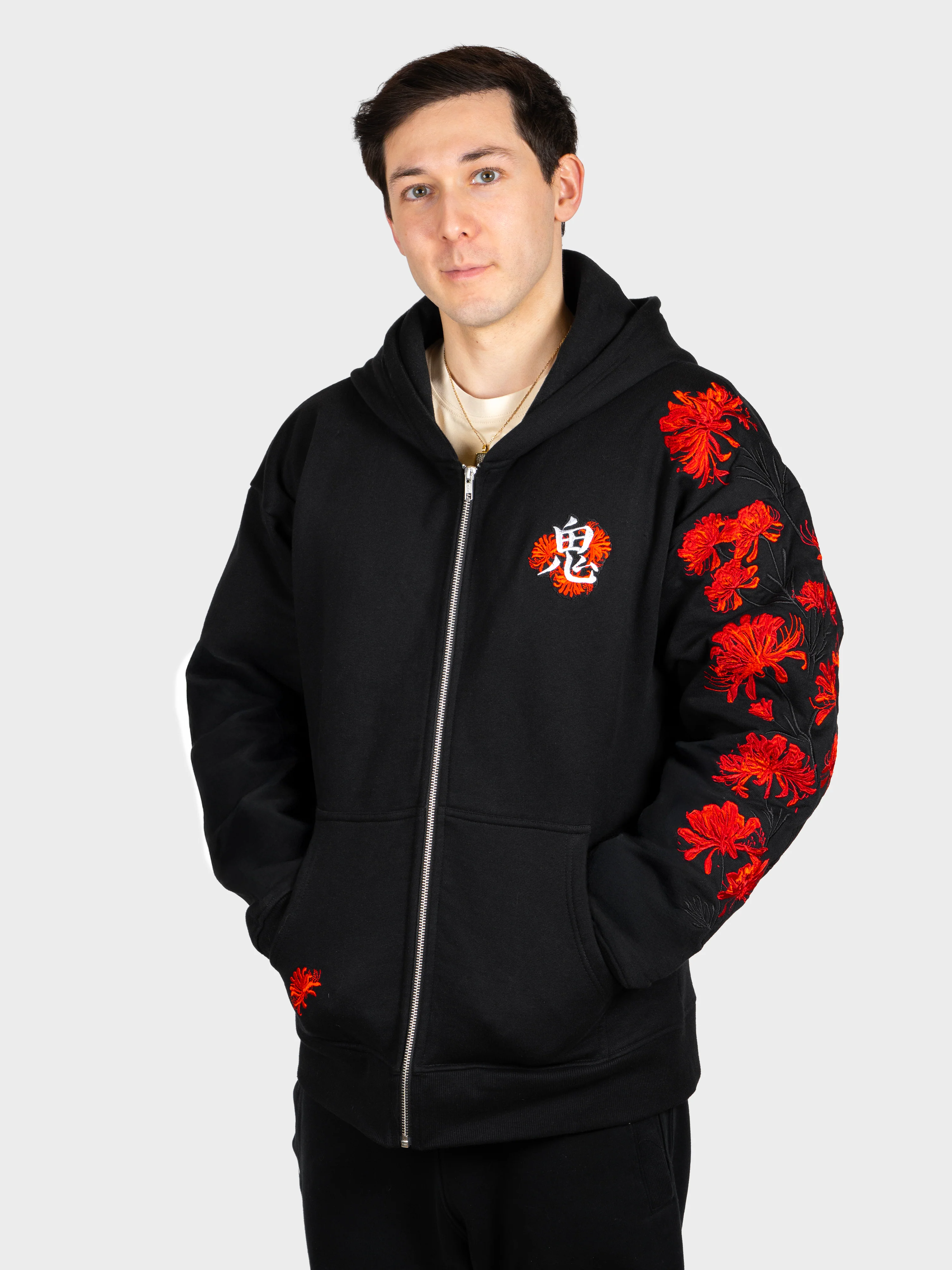 Hoodie Lycoris Rouge Zippé [CONCOURS VOYAGE AU JAPON - 2 PARTICIPATIONS] - Image 8