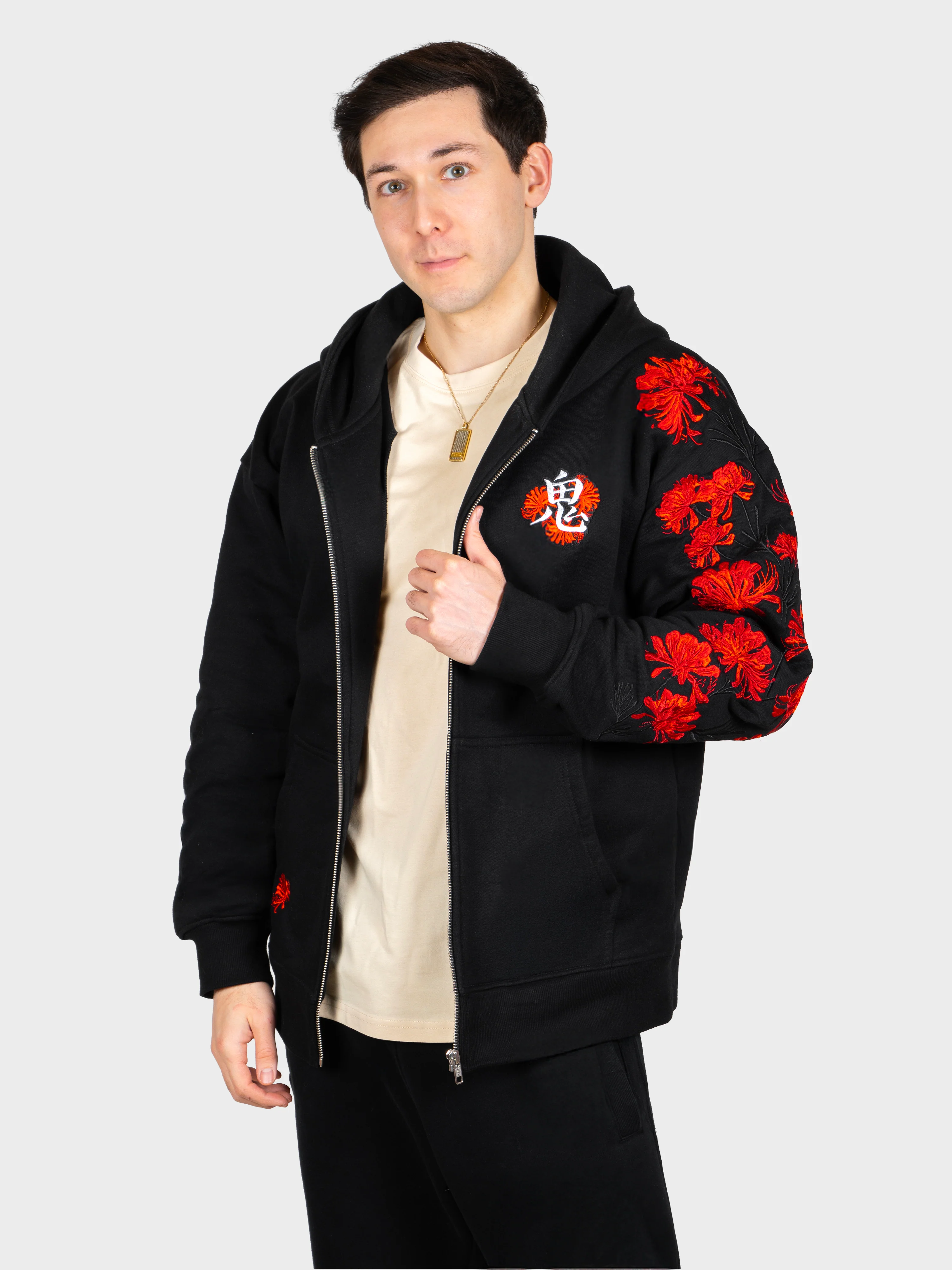 Hoodie Lycoris Rouge Zippé [CONCOURS VOYAGE AU JAPON - 2 PARTICIPATIONS] - Image 9