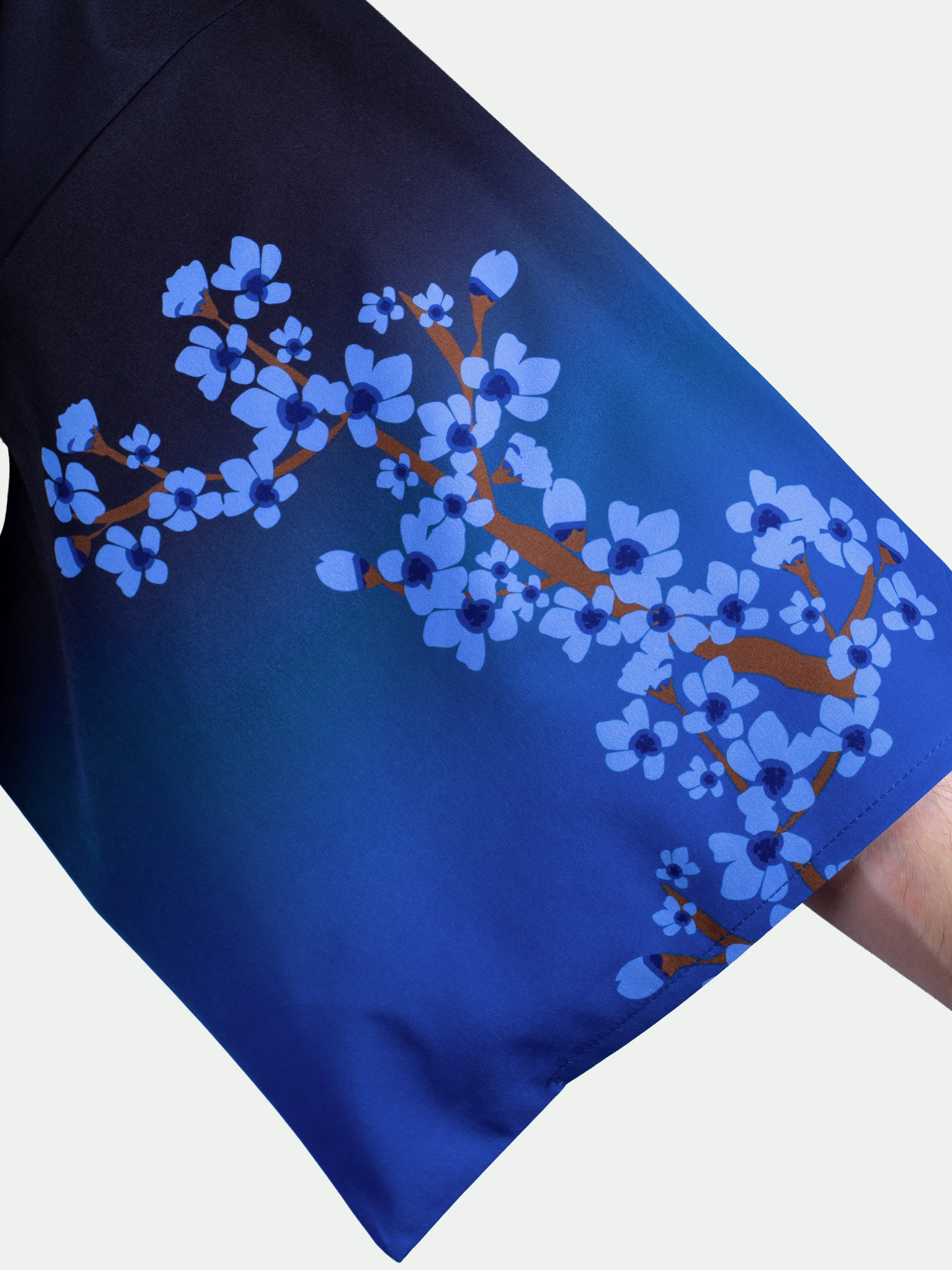 Kimono streetwear Blue Sakura - Image 7