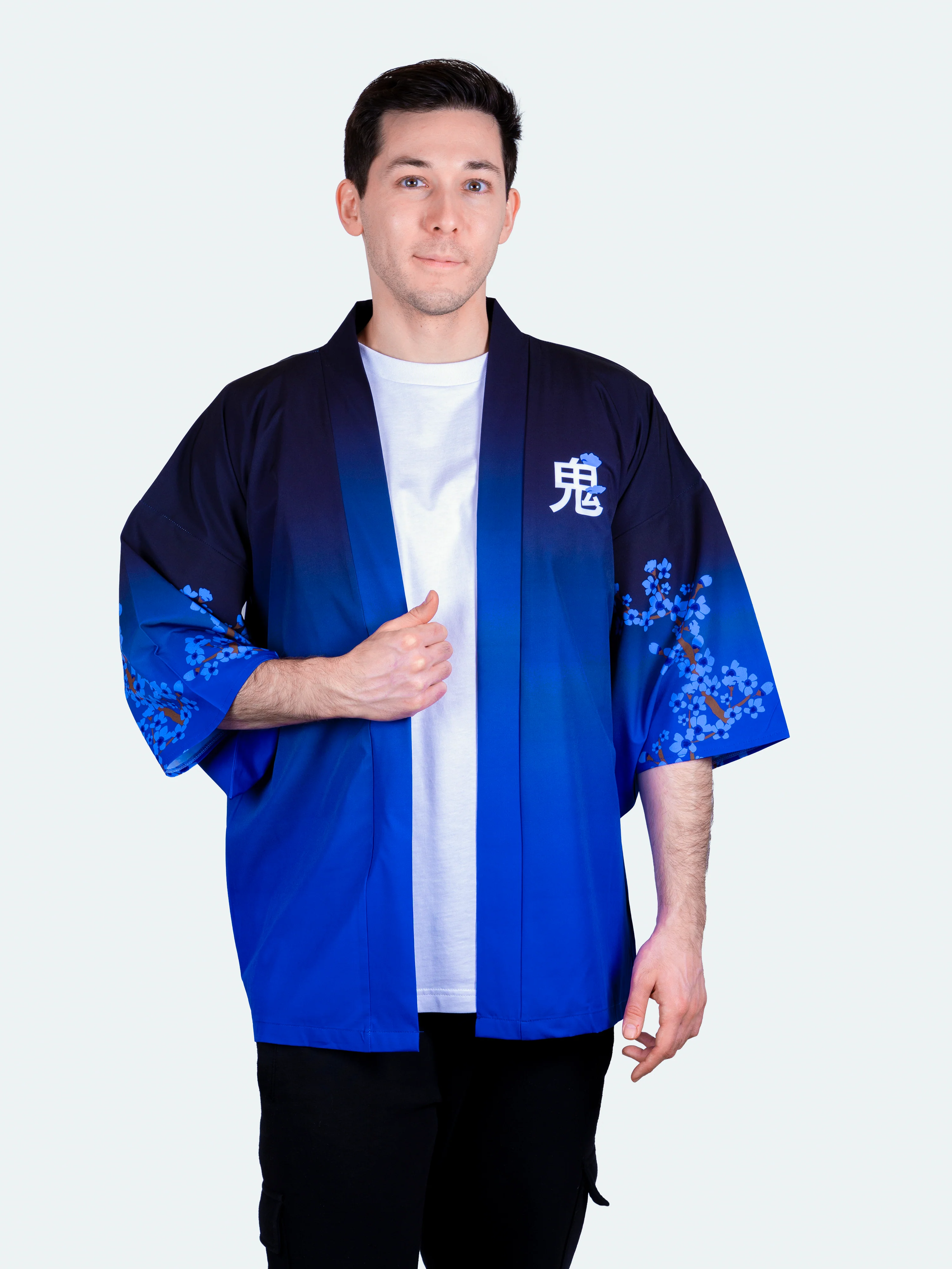 Kimono streetwear Blue Sakura - Image 9